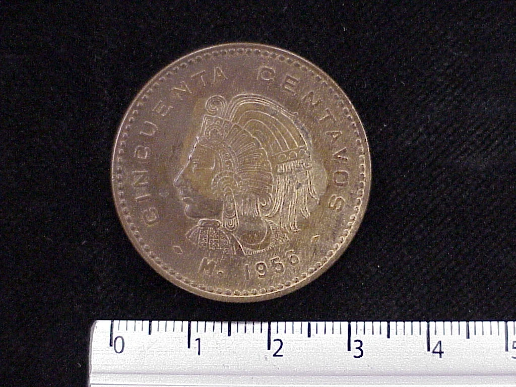 50 Centavos 1956 · Reverso