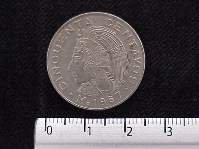 50 Centavos Cuproníquel 1967
