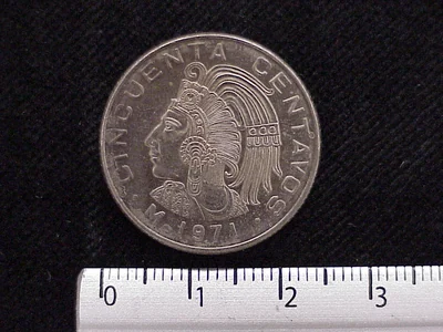 50 Centavos Cuproníquel 1971