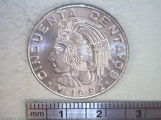 50 Cuproníquel 1982 . Inventario Banxico 15889 (reverso)