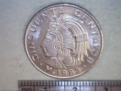 50 Centavos Cuproníquel 1983