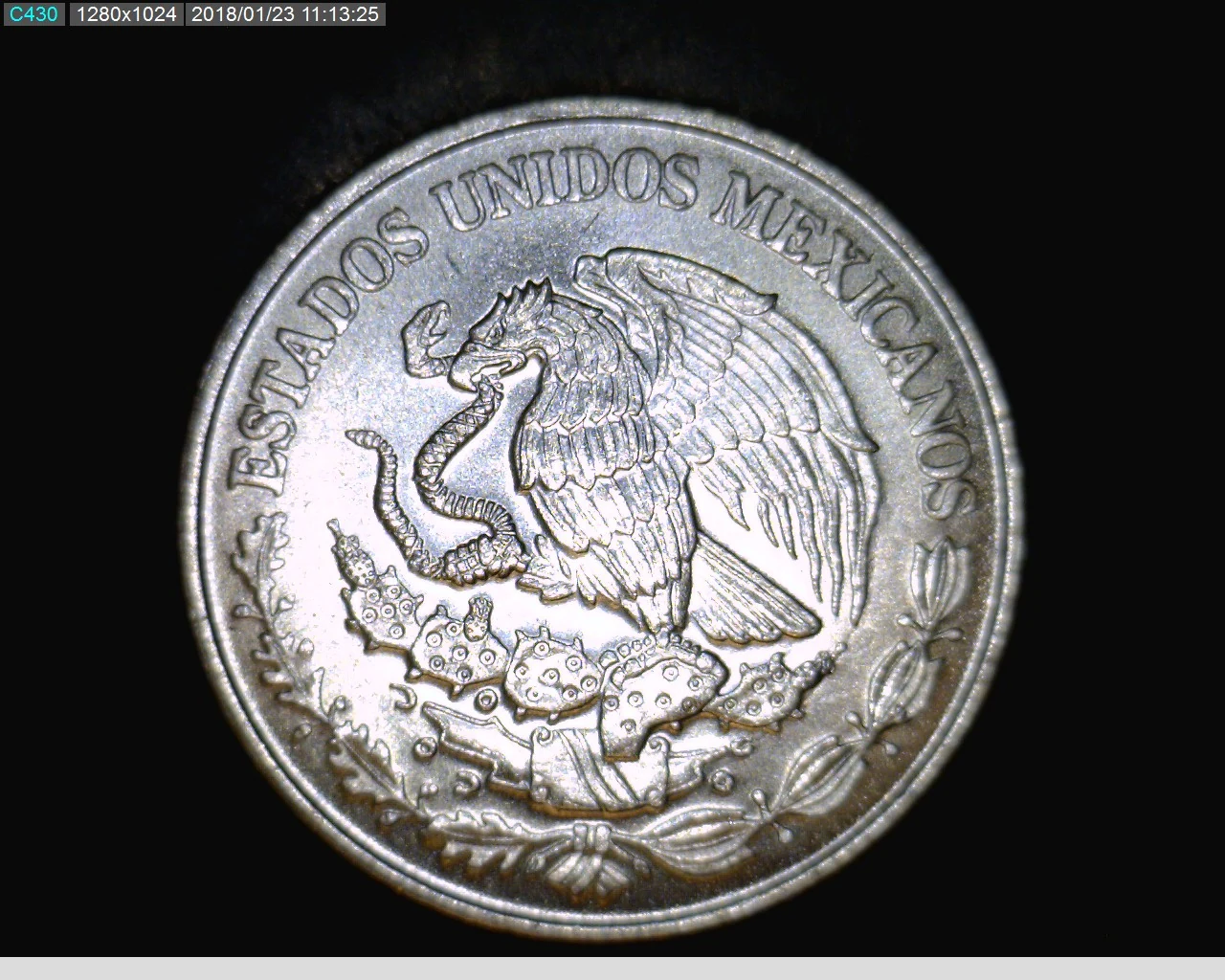 50 Acero inoxidable 2017 . Inventario Banxico 23993 (anverso)