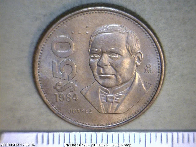 50 Pesos Cuproníquel 1984 (reverso)