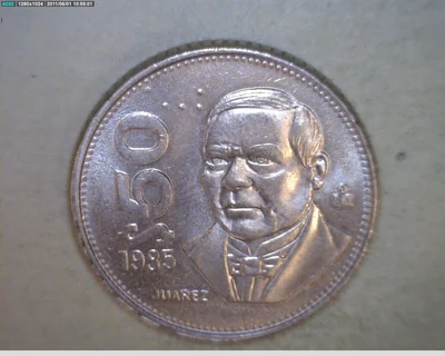 50 Pesos Cuproníquel 1985