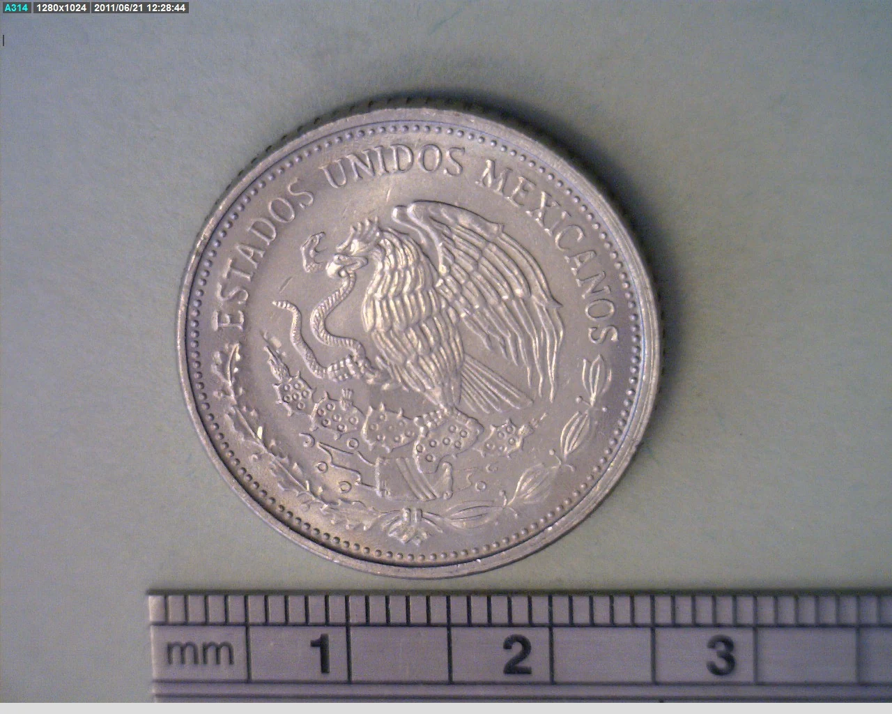 50 Pesos Cuproníquel 1986 (anverso)