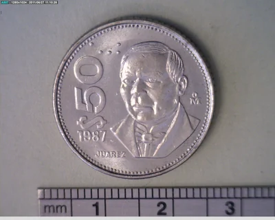 50 Pesos Cuproníquel 1987