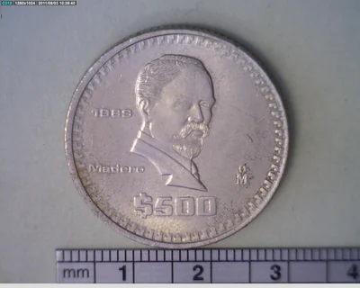 500 Pesos Madero Cuproníquel 1989