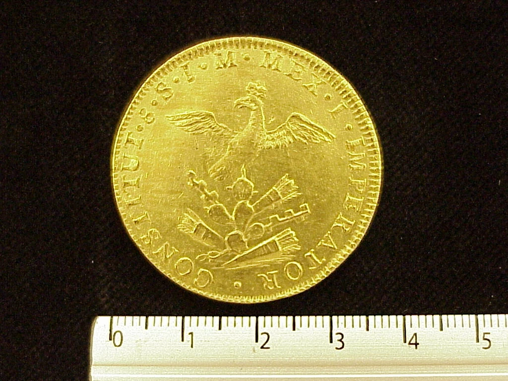 8 Escudos Agustin Iturbide 1822 · Reverso