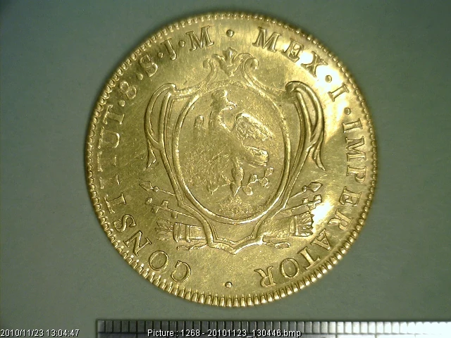 8 Escudos Agustin Iturbide 1823 · Reverso