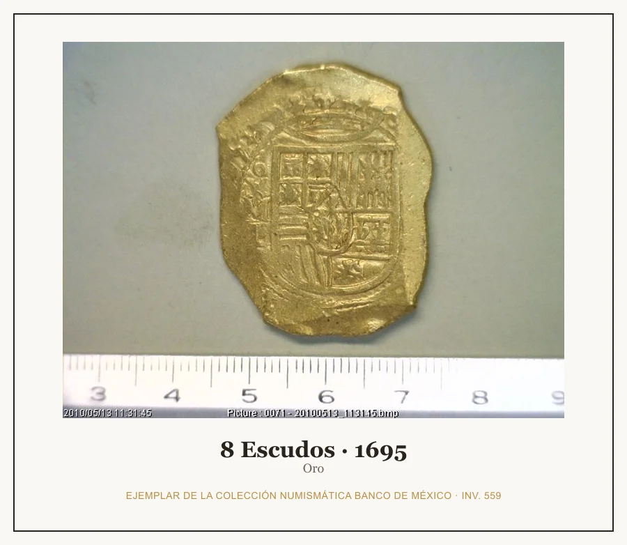 Moneda destacada de la serie 8 Escudos Carlos II