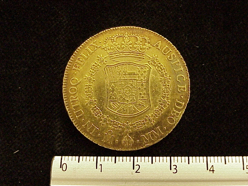 8 Escudos Carlos III 1764 · Reverso