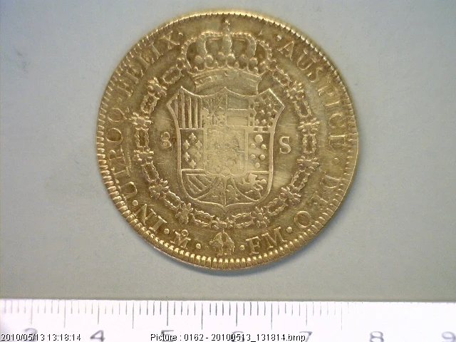 8 Escudos Carlos IV 1790 · Reverso