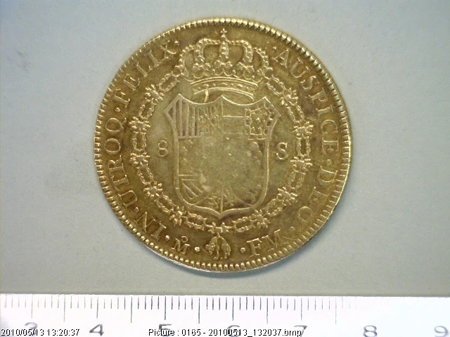 8 Escudos Carlos IV 1791 · Reverso