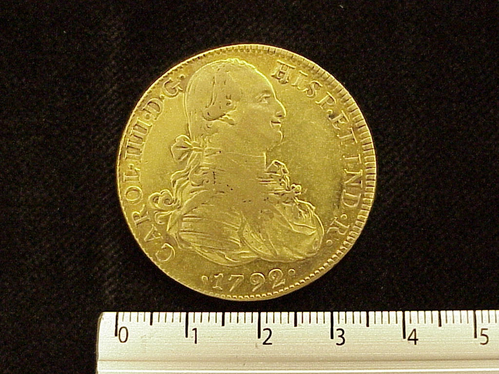8-escudos-carlos-iv-1792-mexico-fm - anverso (Banxico)