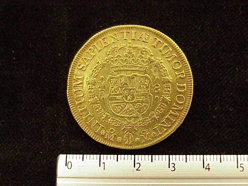 8 Escudos Felipe V Segunda Epoca 1738 · Reverso