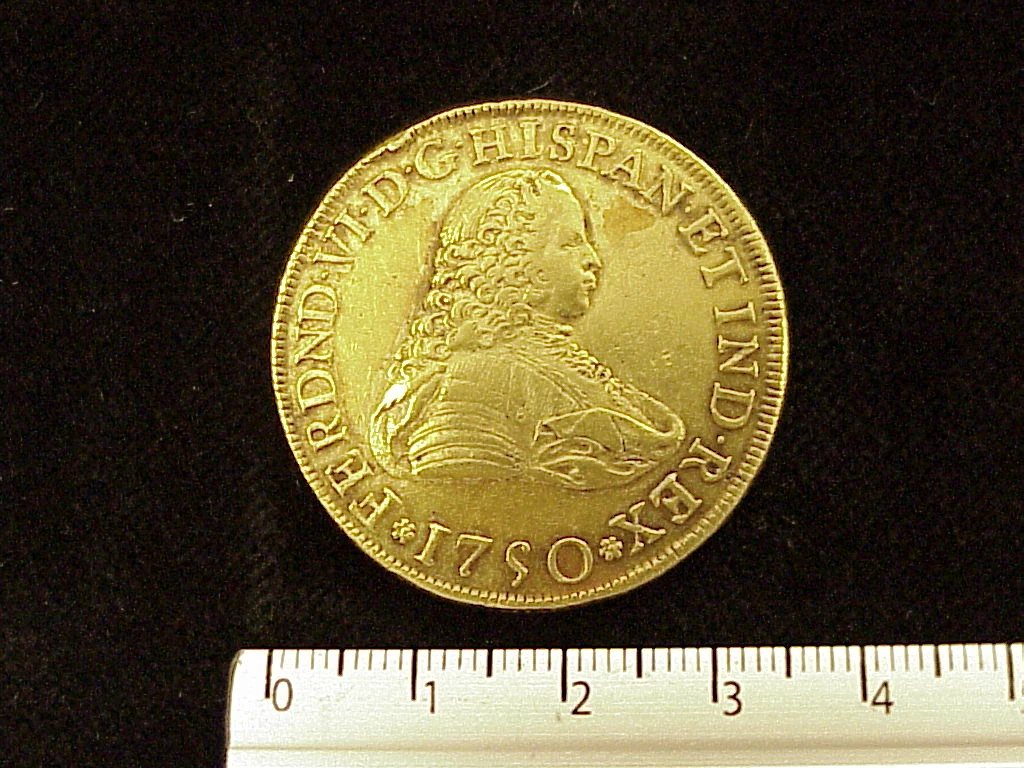 8 Escudos Fernando VI 1750 · Anverso