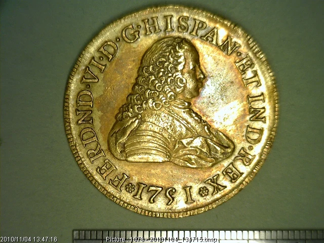 8 Escudos Fernando VI 1751 · Anverso