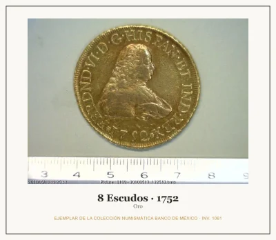 8 Escudos Fernando VI 1752