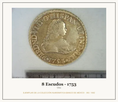 8 Escudos Fernando VI 1753