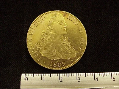 8-escudos-fernando-vii-1809-mexico-hj - anverso (Banxico)