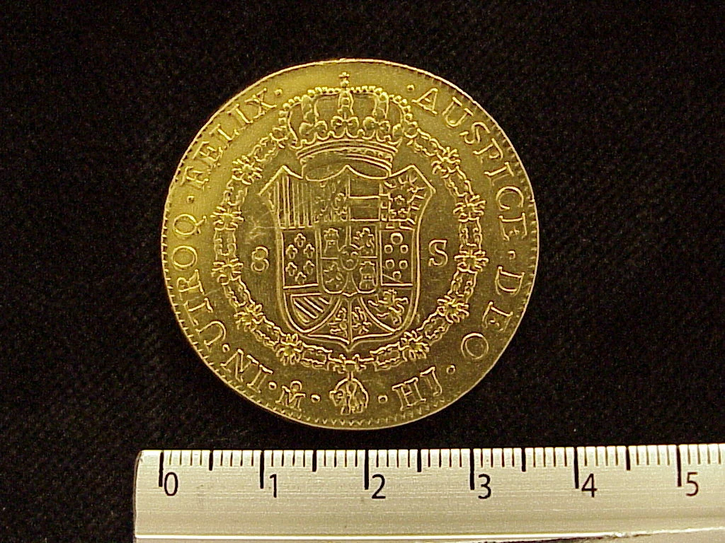 8 Escudos Fernando VII 1810 · Reverso