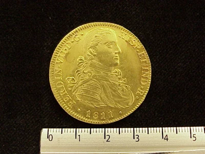 8-escudos-fernando-vii-1811-mexico-hj - anverso (Banxico)