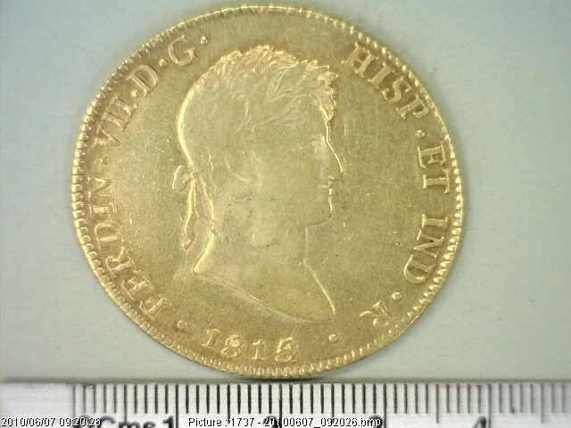 8-escudos-fernando-vii-1815-mexico-hj - anverso (Banxico)