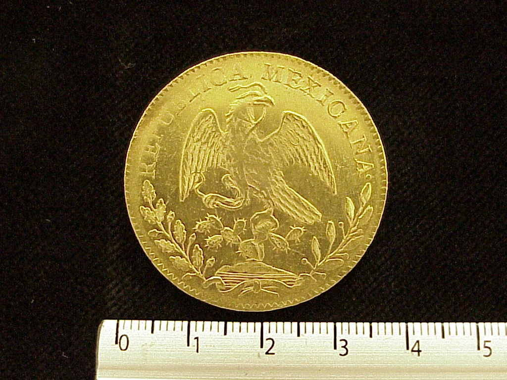 8 Escudos Octaval 1827 · Anverso
