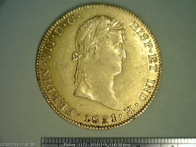 8 Escudos Realista 1821