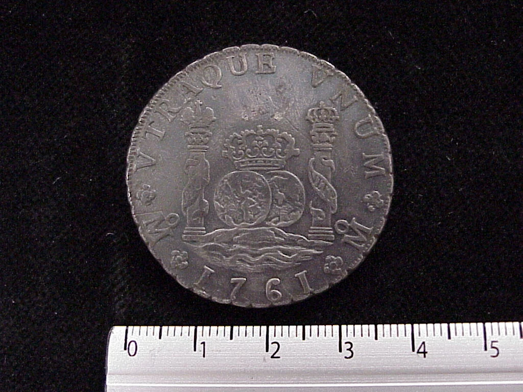 8 Reales Carlos III 1761 · Reverso