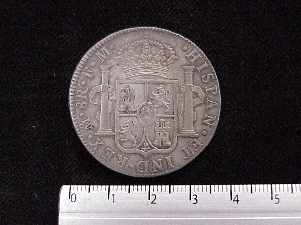 8 Reales Carlos IV 1790 · Reverso