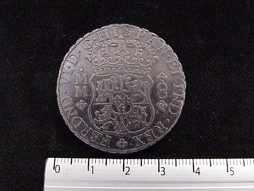 8 Reales Columnario Fernando VI Corona Imperial 1754-1760 Mo-MM (anverso 1760 inv 1142)