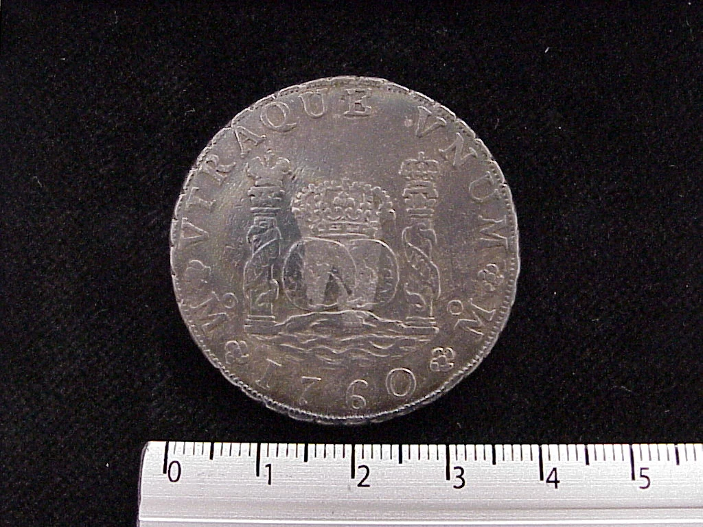 8 Reales Columnario Fernando VI Corona Imperial 1754-1760 Mo-MM (reverso 1760 inv 1142)