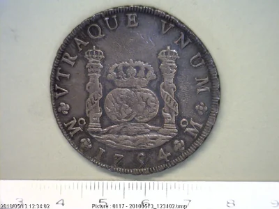 8 Reales Columnario Fernando VI Corona Real 1747-1754 Mo