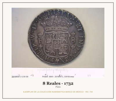 8 Reales Felipe V Segunda Epoca 1732