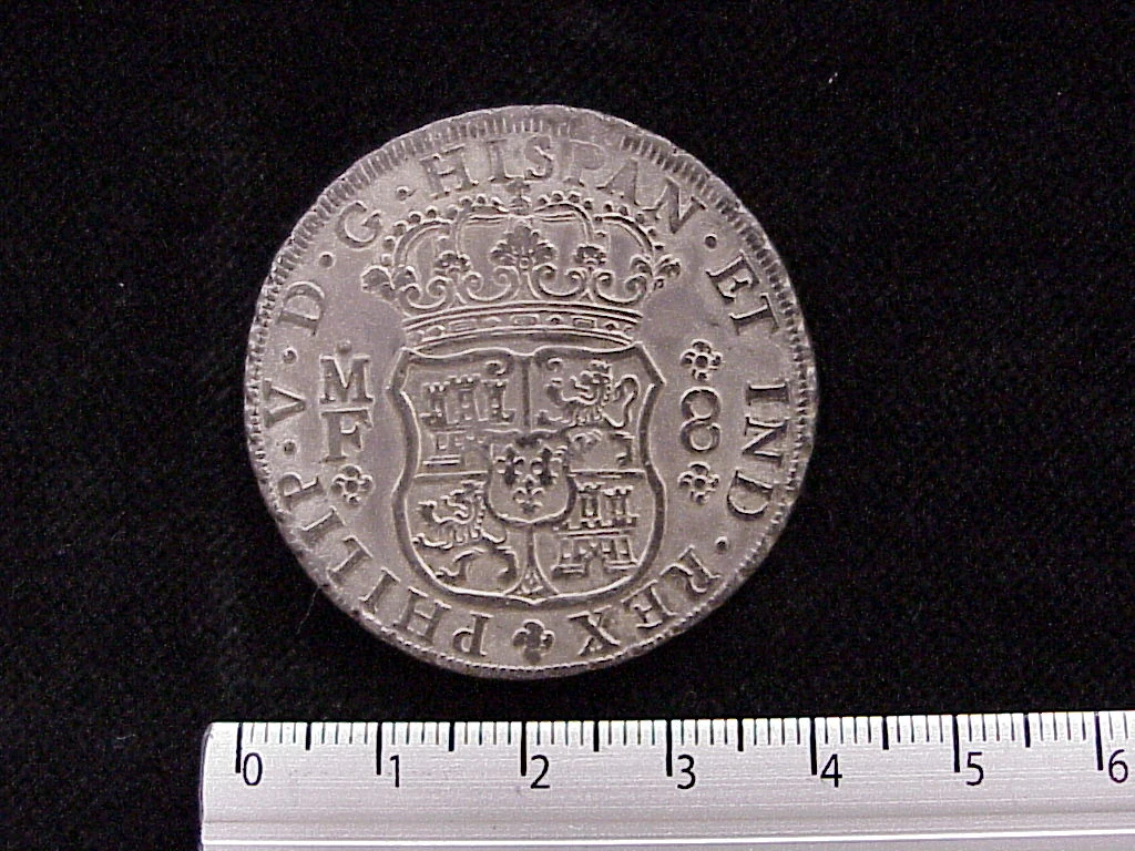 8 Reales Felipe V Segunda Epoca 1734 · Anverso