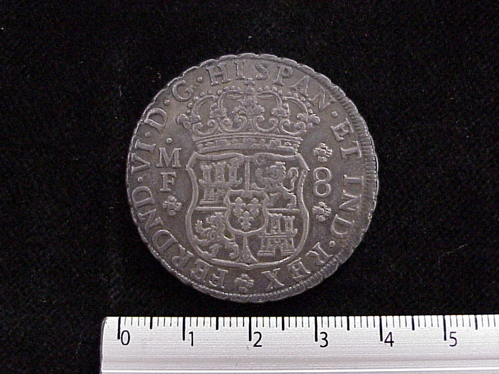 8 Reales Fernando VI 1749 · Anverso