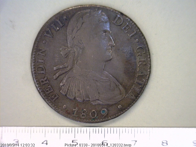 8-reales-fernando-vii-1809-mexico-hj - anverso (Banxico)