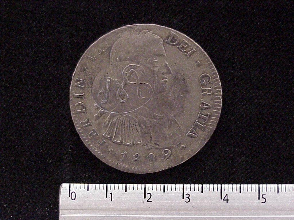 8 Reales Plata Independencia 1809 · Anverso