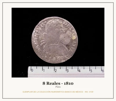 8 Reales Plata Independencia 1810