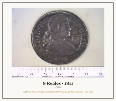 8 Reales Plata Independencia 1811
