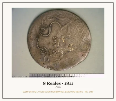 8 Reales Plata Independencia 1811