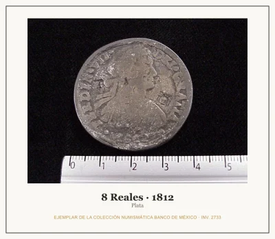 8 Reales Plata Independencia 1812