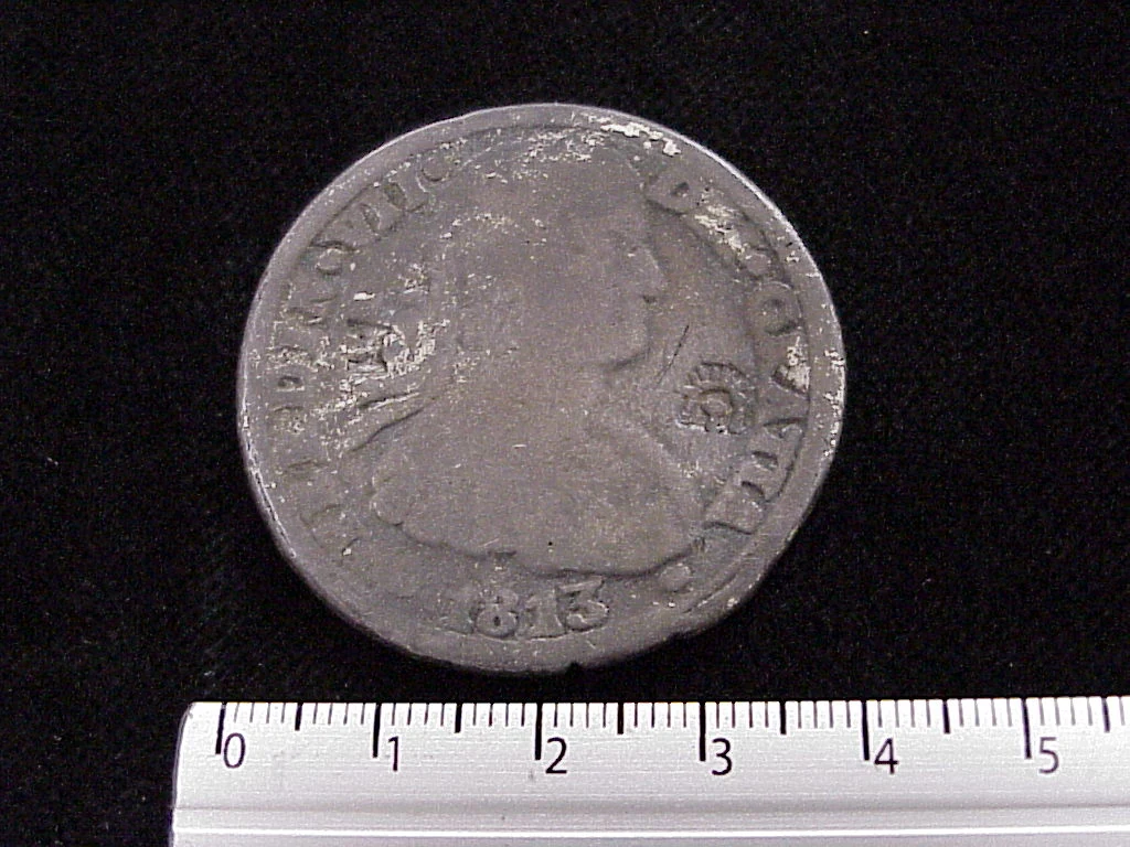 8 Reales Plata Independencia 1813 · Anverso