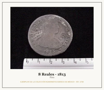 8 Reales Plata Independencia 1813