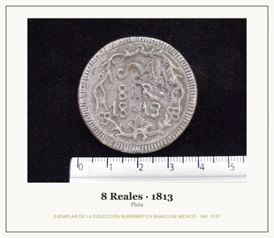 8 Reales Plata Independencia 1813