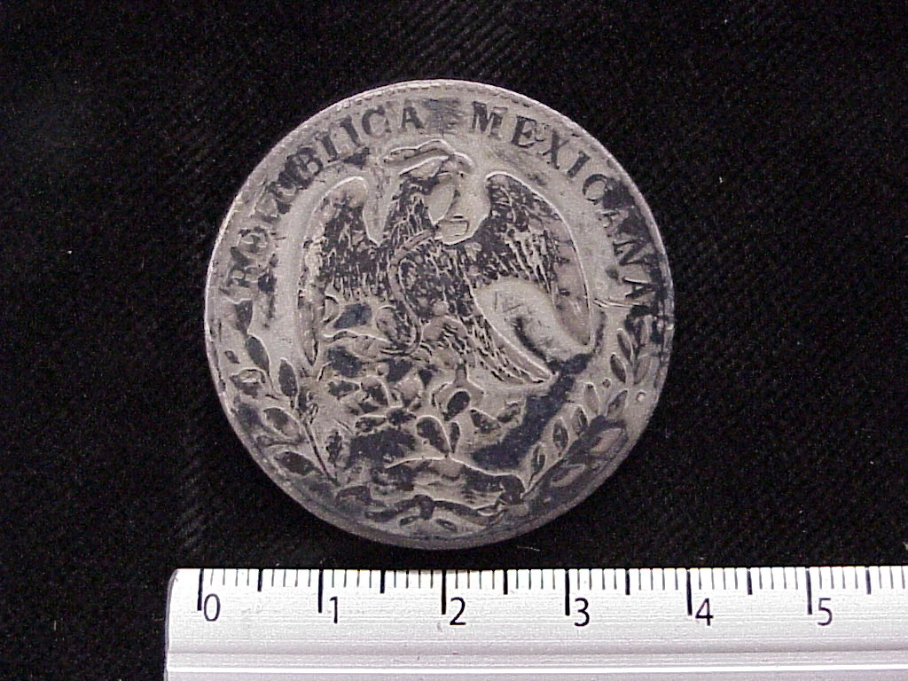 8 Plata 1884 . Inventario Banxico 5741 (anverso)