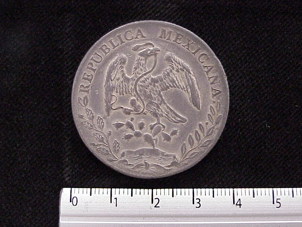 8 Plata 1891 . Inventario Banxico 5763 (anverso)