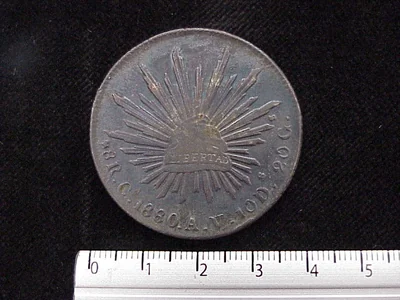 8 Reales Resplandor Chihuahua 1880