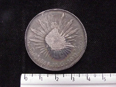 8 Reales Resplandor Chihuahua 1881